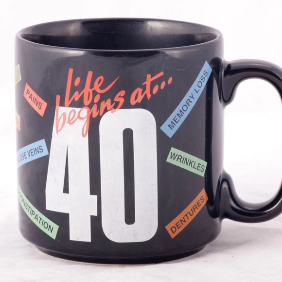 NWOT 40th Birthday Ceramic Mug by Russ Dishwasher and Microwave Safe Unisex Gift - Picture 4 of 7